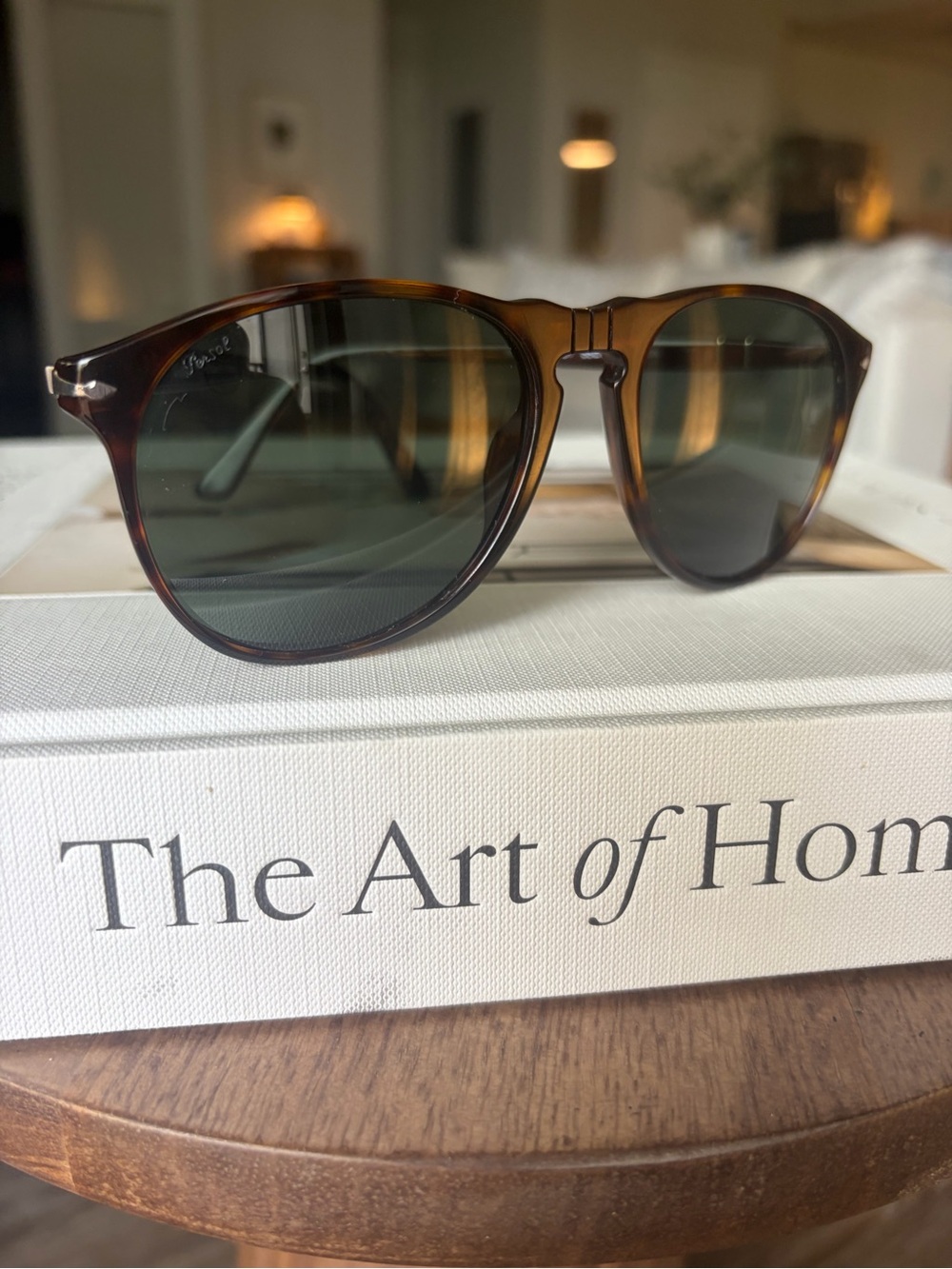 Persol 9649-S 24/31 Tortoiseshell Havana Green Lens Sunglasses 55mm